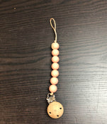 secondhand Mushie Pacifier Clip, 2 clips