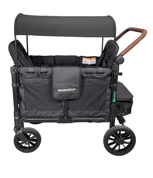 Shop Wonderfold W4 Luxe Quad Stroller Wagon, 2023, Volcanic Black at Goodbuygears