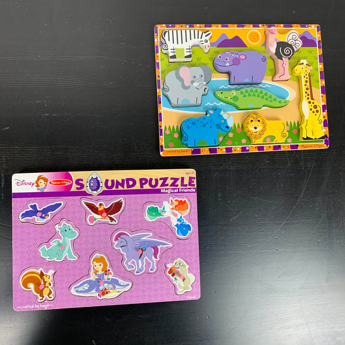 used Melissa & Doug Puzzle Bundle