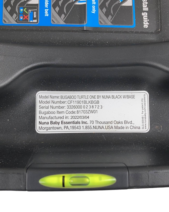 Shop Bugaboo Turtle One By Nuna Infant Car Seat, 2022, Black at Goodbuygears