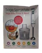 Shop Sage Spoonfuls 2-in-1 Baby Food Maker Immersion Blender, White at Goodbuygears