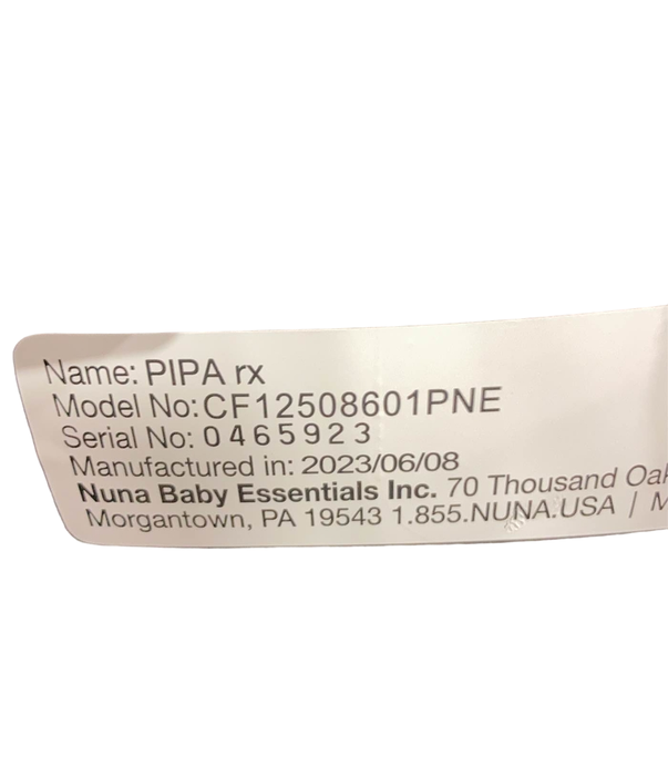 Shop Nuna PIPA rx Infant Car Seat with RELX Base, Pine, 2023 at Goodbuygears