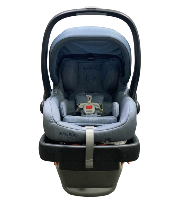 Shop UPPAbaby MESA V2 Infant Car Seat, 2023, Gregory (Blue Melange Merino Wool) at Goodbuygears