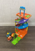 used VTech Go! Go! Smart Wheels Spinning Spiral Tower With Cars