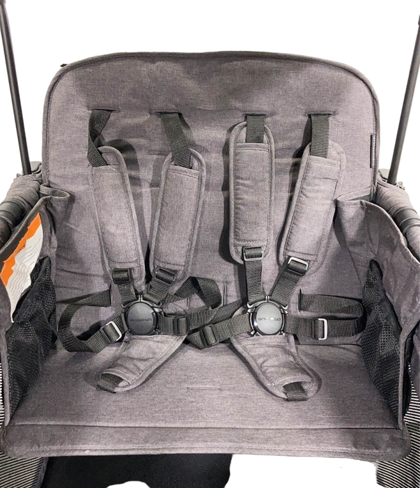Shop Wonderfold W4 Luxe Quad Stroller Wagon, 2023, Charcoal Grey with Black Frame at Goodbuygears