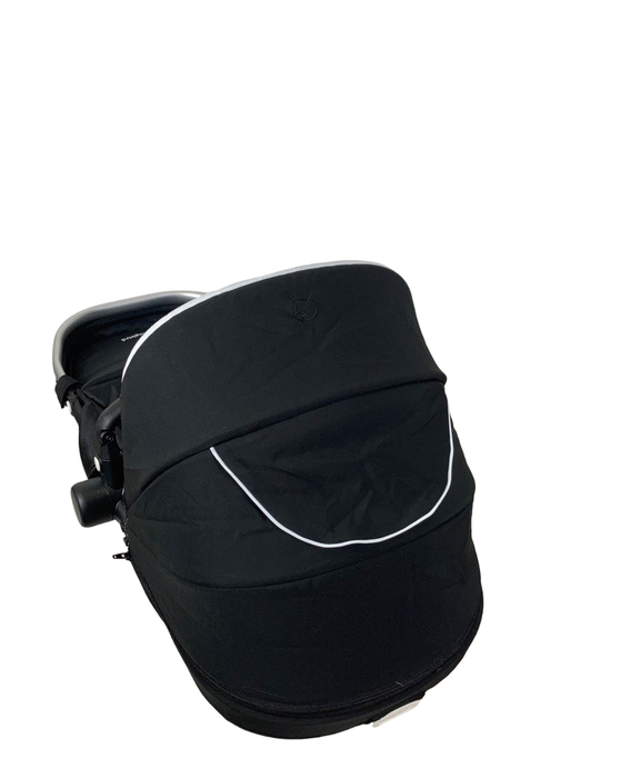 Shop Mockingbird 2nd Seat Kit with Extendable Canopy, 2023, Silver with Penny Leather, Windowpane, Black at Goodbuygears