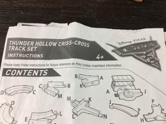 used Disney Pixar Cars 3 Thunder Hollow Cross-Cross Track Set