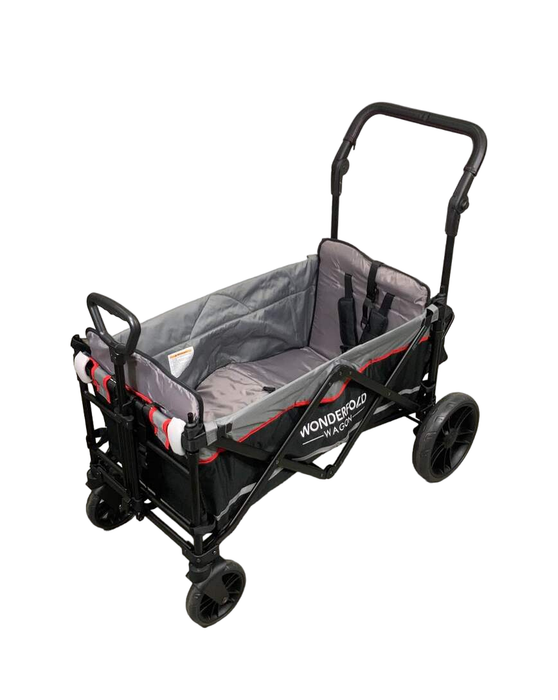 Shop Wonderfold X2 Push + Pull Double Stroller Wagon, 2021, Black at Goodbuygears