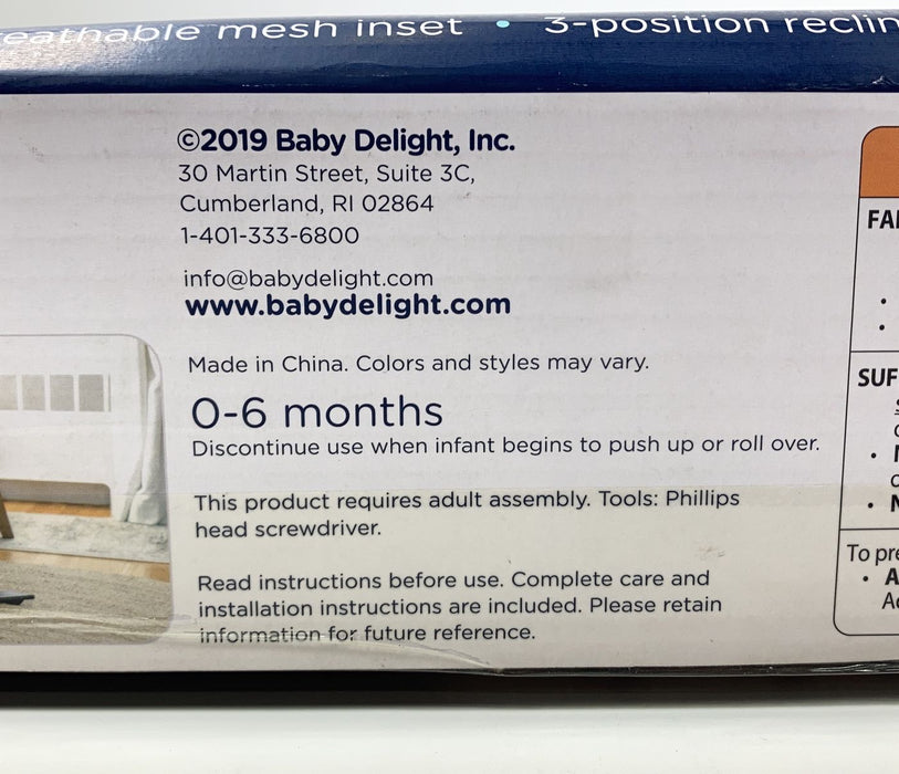 Shop Baby Delight Go With Me Alpine Deluxe Portable Bouncer, Quilted Indigo at Goodbuygears