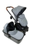 used Mompush Ultimate 2 Baby Stroller, 2021, Grey with Black Frame