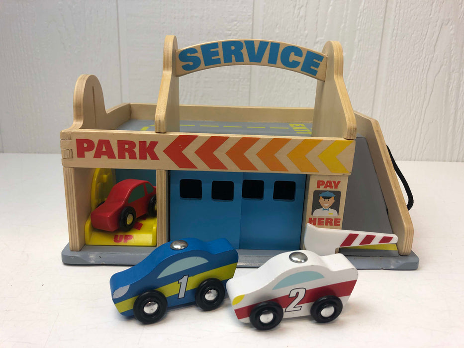 used Melissa & Doug Service Station Parking Garage