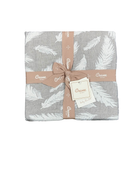 Shop Crane Baby Cotton Muslin Jacquard Blanket, Grey Feather at Goodbuygears