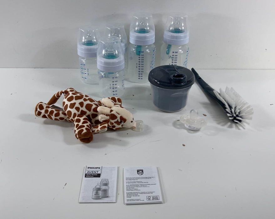 used Philips Avent Anti-Colic Baby Bottle With AirFree Vent Newborn Gift Set