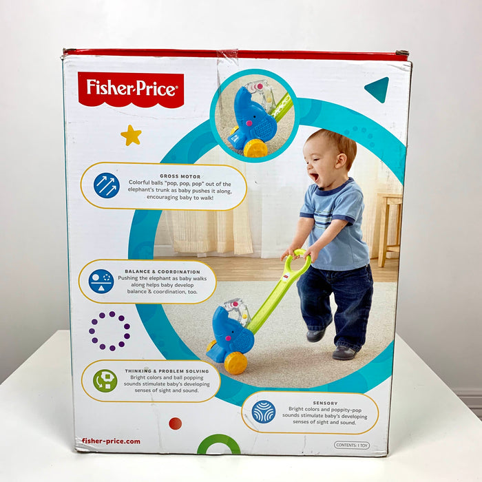secondhand Fisher Price Pop ‘n Push Elephant