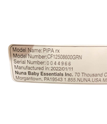 Shop Nuna PIPA rx Infant Car Seat with RELX Base, 2022, Granite at Goodbuygears