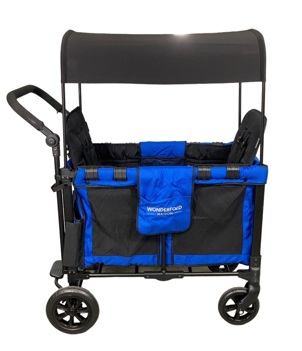 Shop Wonderfold W2 Original Multifunctional Double Stroller Wagon, 2021, Blue at Goodbuygears