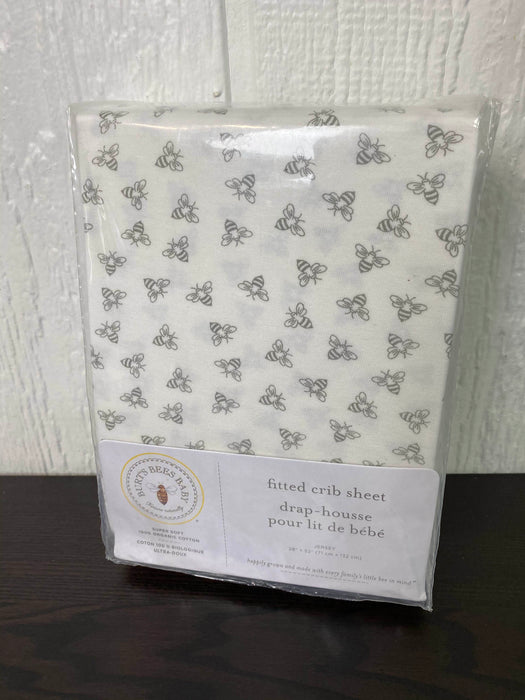 used Burt’s Bees Baby Organic Cotton Jersey Fitted Crib Sheet