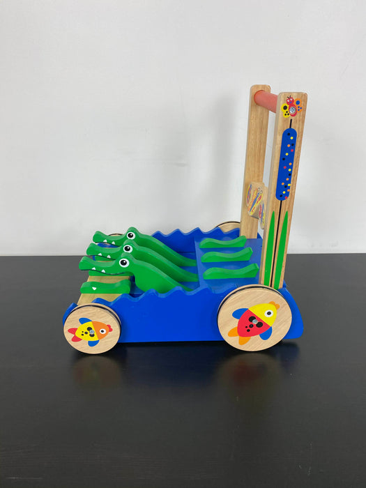 secondhand Melissa & Doug Chomp and Clack Alligator Push Toy