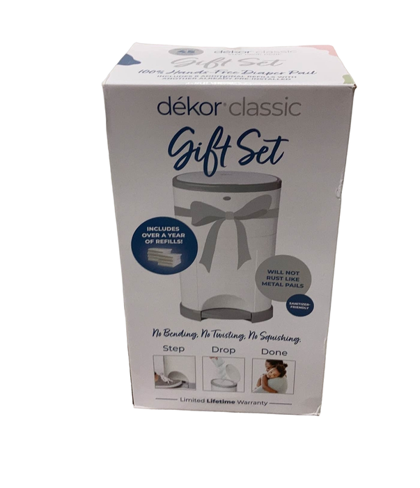 Shop Diaper Dekor Classic Diaper Pail Gift Set, White at Goodbuygears