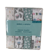 Shop Aden + Anais Swaddle Classic Muslin 4 Pack Alphabet Animals 44" x 44" at Goodbuygears
