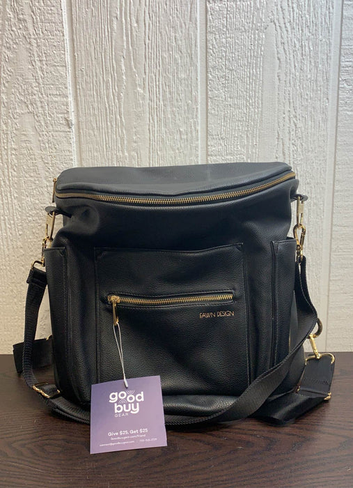 used Fawn Design The Original Diaper Bag, Black