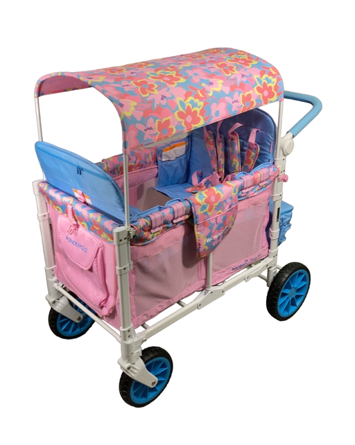 Shop Wonderfold W4 Luxe Quad Stroller Wagon, 2023, Petal Pop x Chrissy Teigen at Goodbuygears