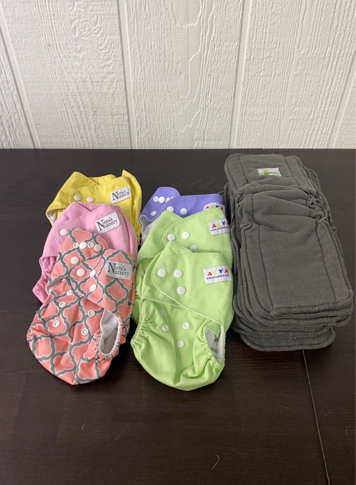 used Alva Baby One Size Adjustable Cloth Diapers