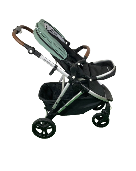 Shop Mockingbird Single 2.0 Stroller, Sage, Watercolor Drops, Silver With Penny Leather, 2023 at Goodbuygears