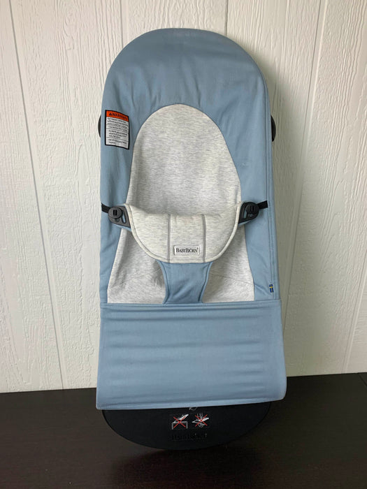 Shop BabyBjorn Bouncer Bliss, Dove Blue, 3D Jersey at Goodbuygears