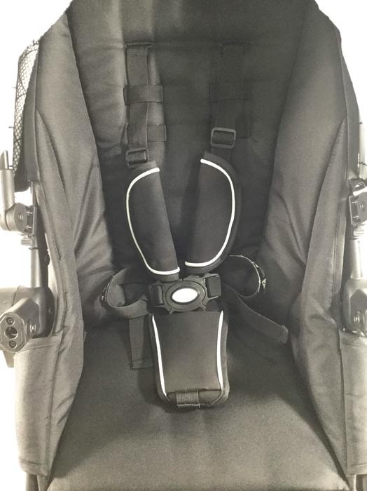 Shop Mockingbird 2nd Seat Kit with Extendable Canopy, Silver with Penny Leather, Black, Windowpane, 2021 at Goodbuygears
