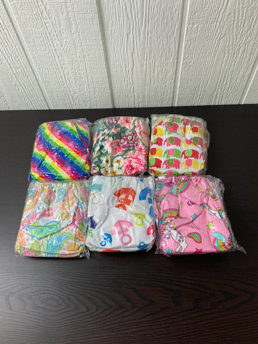 used Alva Baby One Size Adjustable Cloth Diapers