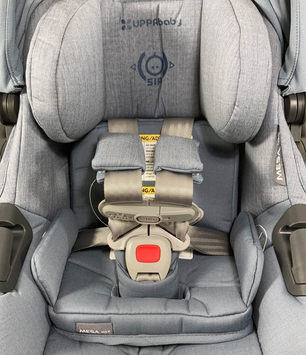 Shop UPPAbaby MESA MAX Infant Car Seat and Base, 2023, Gregory Blue Melange at Goodbuygears