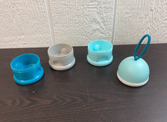 secondhand Beaba Stacked Formula Milk Containers