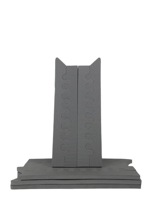 secondhand Skip Hop Interlocking Foam Floor Tiles Playspot, Grey Cream