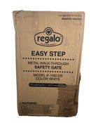 Shop Regalo Easy Step 38.5-Inch Extra Wide Walk Thru Baby Gate, White at Goodbuygears
