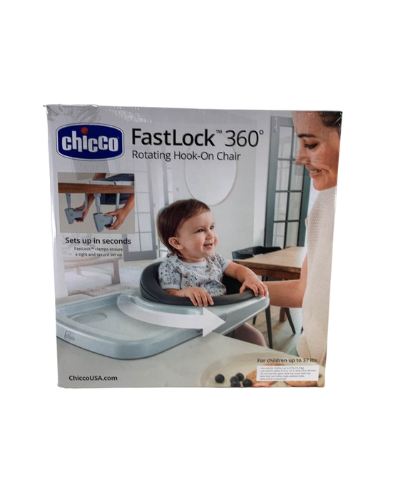 Shop Chicco FastLock 360 Rotating Hook-On Chair, Charcoal at Goodbuygears