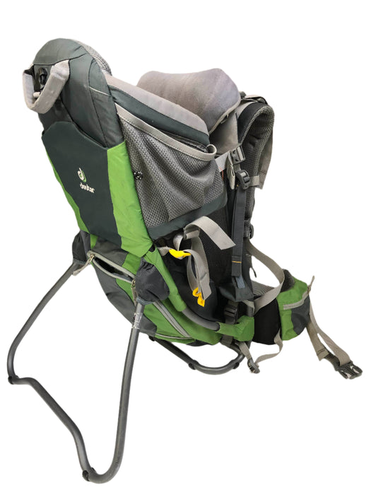 Deuter Kid Comfort Air Hiking Backpack, Granite/Emerald