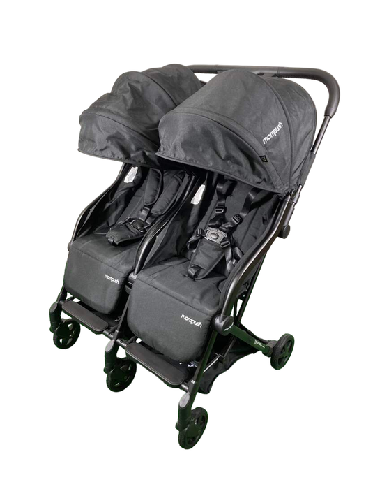 secondhand Mompush Lithe Double Stroller, 2023, Black