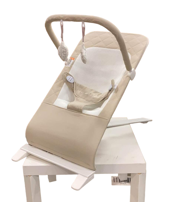 used Baby Delight Go With Me Alpine Deluxe Portable Bouncer, Organic Oat