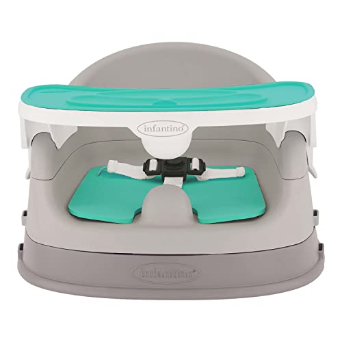 Shop Infantino Grow With Me 4 In 1 Two Can Dine Deluxe Booster Seat, Teal at Goodbuygears
