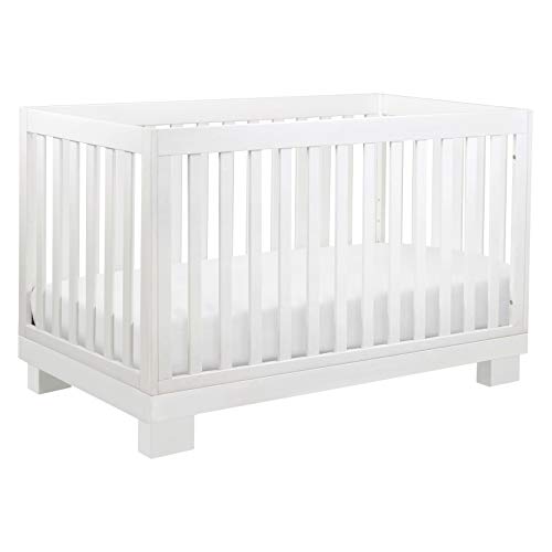 Million Dollar Baby Babyletto Modo 3-in-1 Convertible Crib, White and Naturepedic Mattress