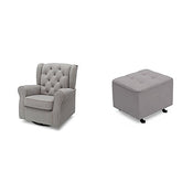 used Delta Children Emerson Swivel Glider with Ottoman