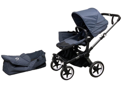 Shop Bugaboo Donkey 5 Mono Stroller, 2022, Graphite, Stormy Blue, Stormy Blue at Goodbuygears