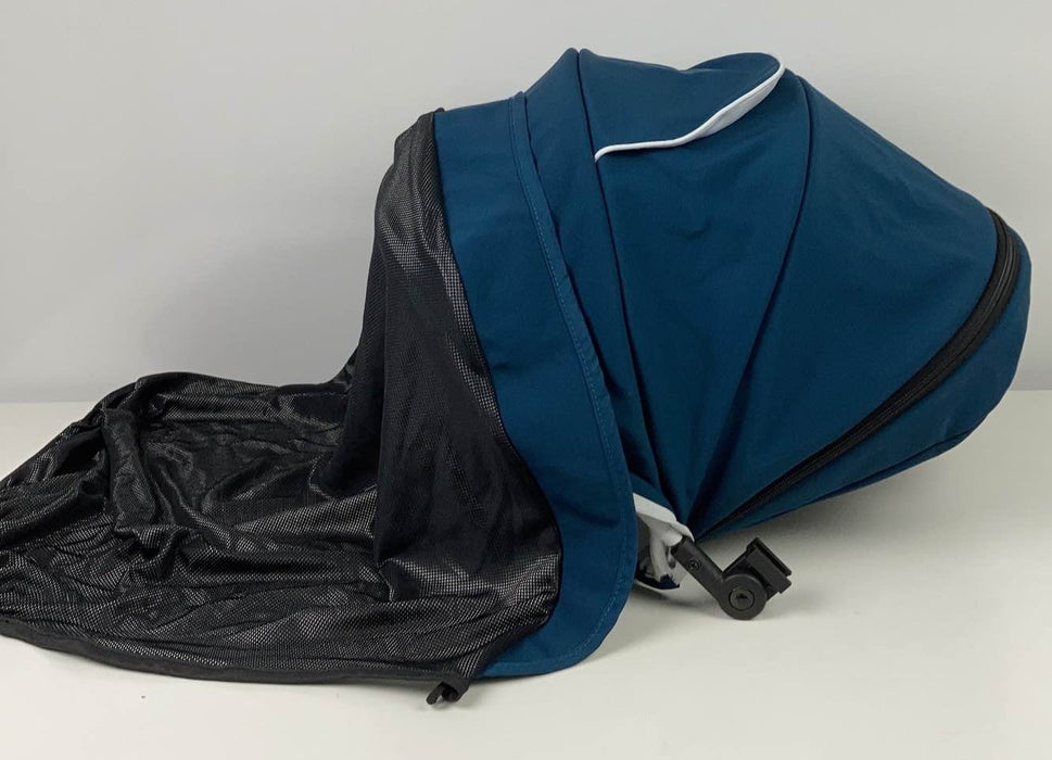 secondhand Mockingbird Extendable Canopy with Sunshade, Sea, Watercolor Drops