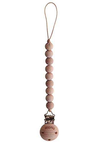used Mushie Pacifier Clip, 2 clips