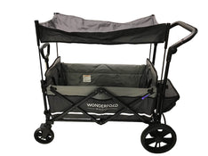 Shop Wonderfold X2 Push + Pull Double Stroller Wagon, 2021, Stone Gray at Goodbuygears