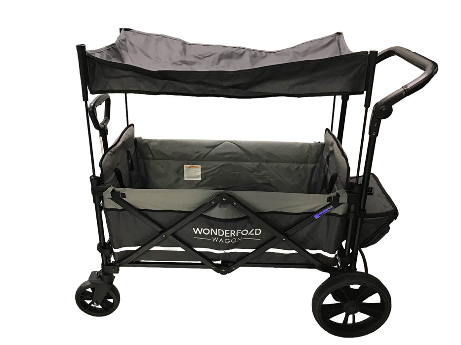 Shop Wonderfold X2 Push + Pull Double Stroller Wagon, 2021, Stone Gray at Goodbuygears