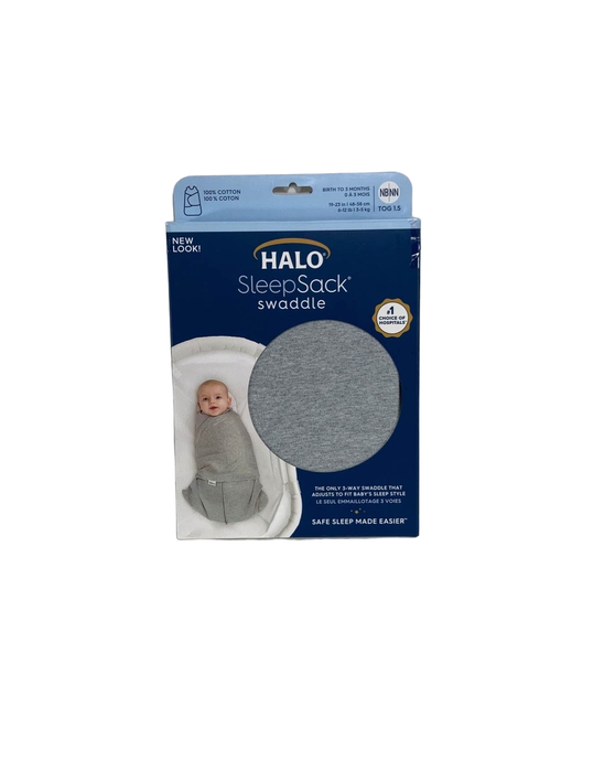 Shop Halo SleepSack Swaddle, Newborn, Heather Gray at Goodbuygears