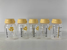 used Medela Breast Milk Collection and Storage Bottles with Solid Lids - 6pk/5oz