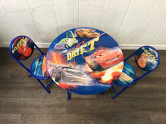 secondhand Children’s Folding Table And Chairs, Pixar Cars